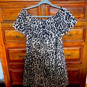 Sanctuary Leopard Off-Shoulder Tunic